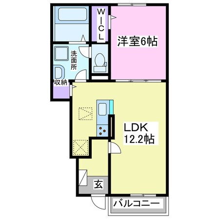 ヴィラヴェント・S　iの物件間取画像